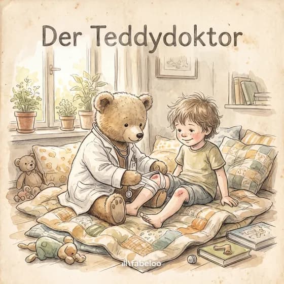 Beispiel-Cover «Der Teddydoktor» — Hörspiel zum Anlass Gute Besserung