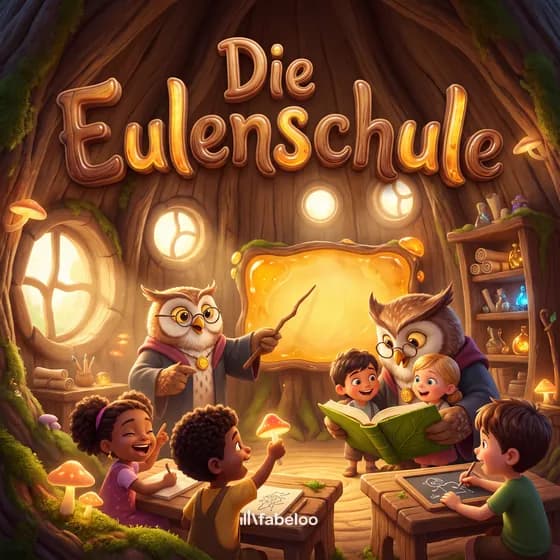 Beispiel-Cover «Die Eulenschule» — Hörspiel zum Anlass Einschulung