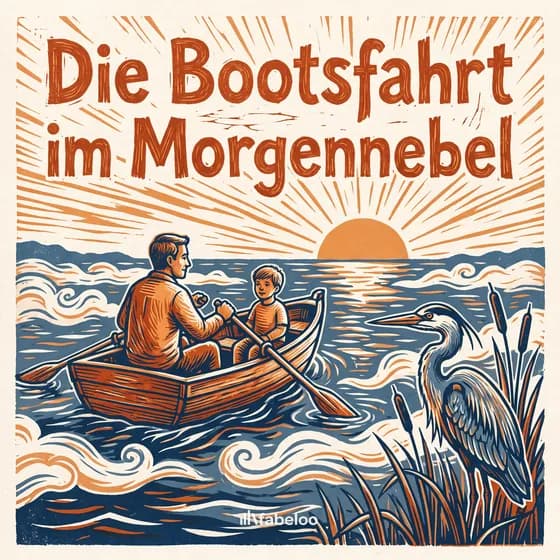 Beispiel-Cover «Die Bootsfahrt im Morgennebel» — Hörspiel zum Anlass Gotte & Götti