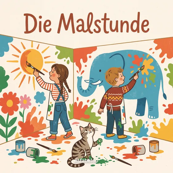 Beispiel-Cover «Die Malstunde» — Hörspiel zum Anlass Kindergarten