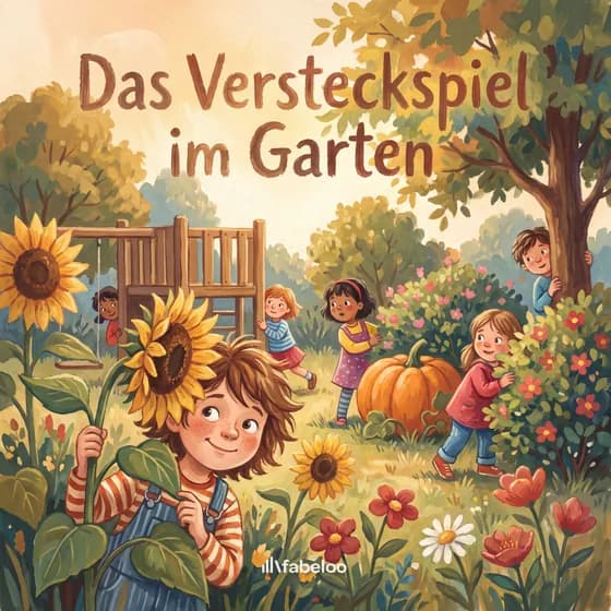 Beispiel-Cover «Das Versteckspiel im Garten» — Hörspiel zum Anlass Kindergarten