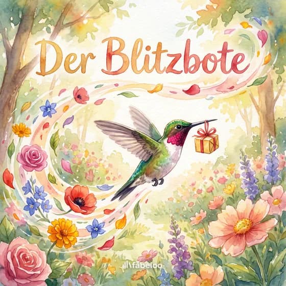 Beispiel-Cover «Der Blitzbote» — Hörspiel zum Anlass Last-Minute-Geschenk