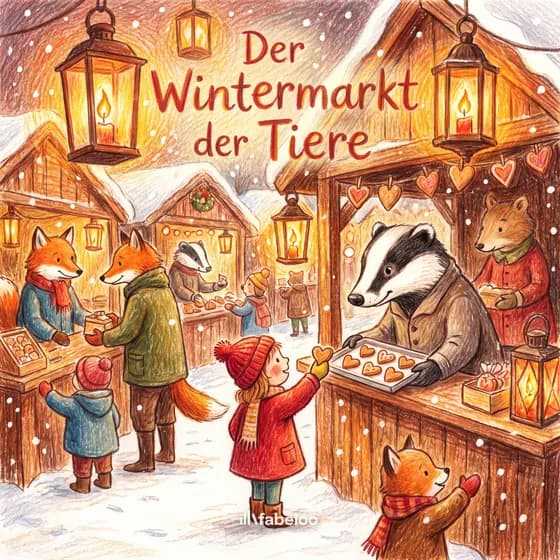 Beispiel-Cover «Der Wintermarkt der Tiere» — Hörspiel zum Anlass Weihnachten