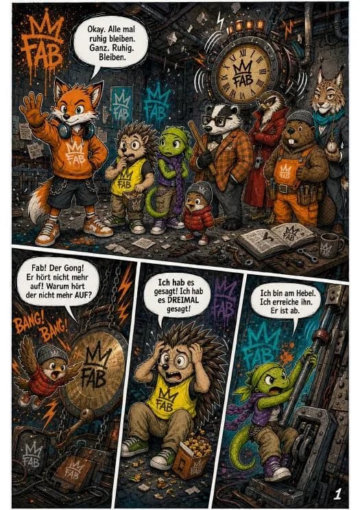 Seite 1 aus dem Bilderbuch «Fab the Fox»