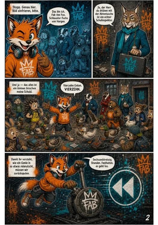 Seite 2 aus dem Bilderbuch «Fab the Fox»