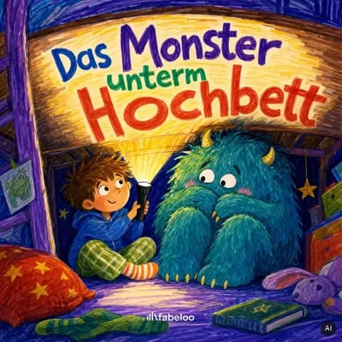 Beispiel-Cover: Monster im Stil Filzstift